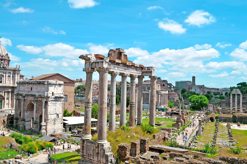 Roman Forum in Italy